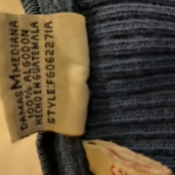 Faded Glory Long Sleeve Thermal Sweater top - Picture 7 of 8